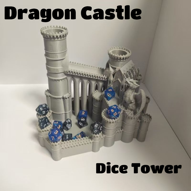 Board Game Print - Large Size Dragon Castle Dice Tower