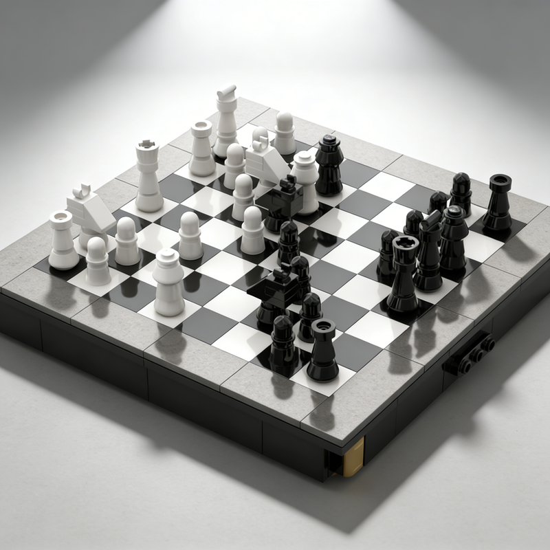 Board Game Ww2 - 364pcs MOC Mini Chess Games Model