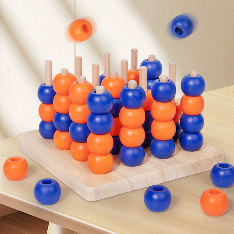 Board Game Idea - Wooden Toy Gobang 3D Connect Four