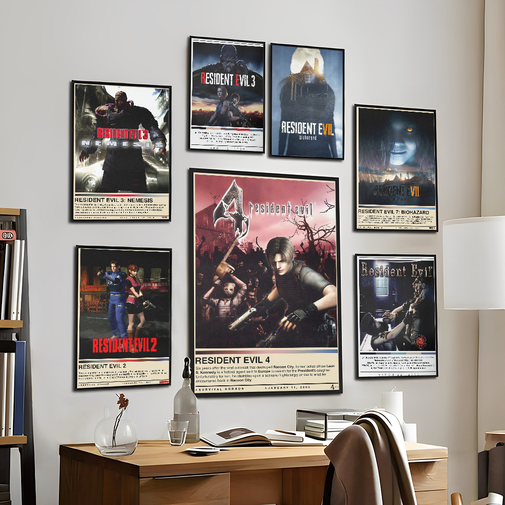 Board Game Resident Evil - Video Game R-Residents-Evil Classic Movie Posters
