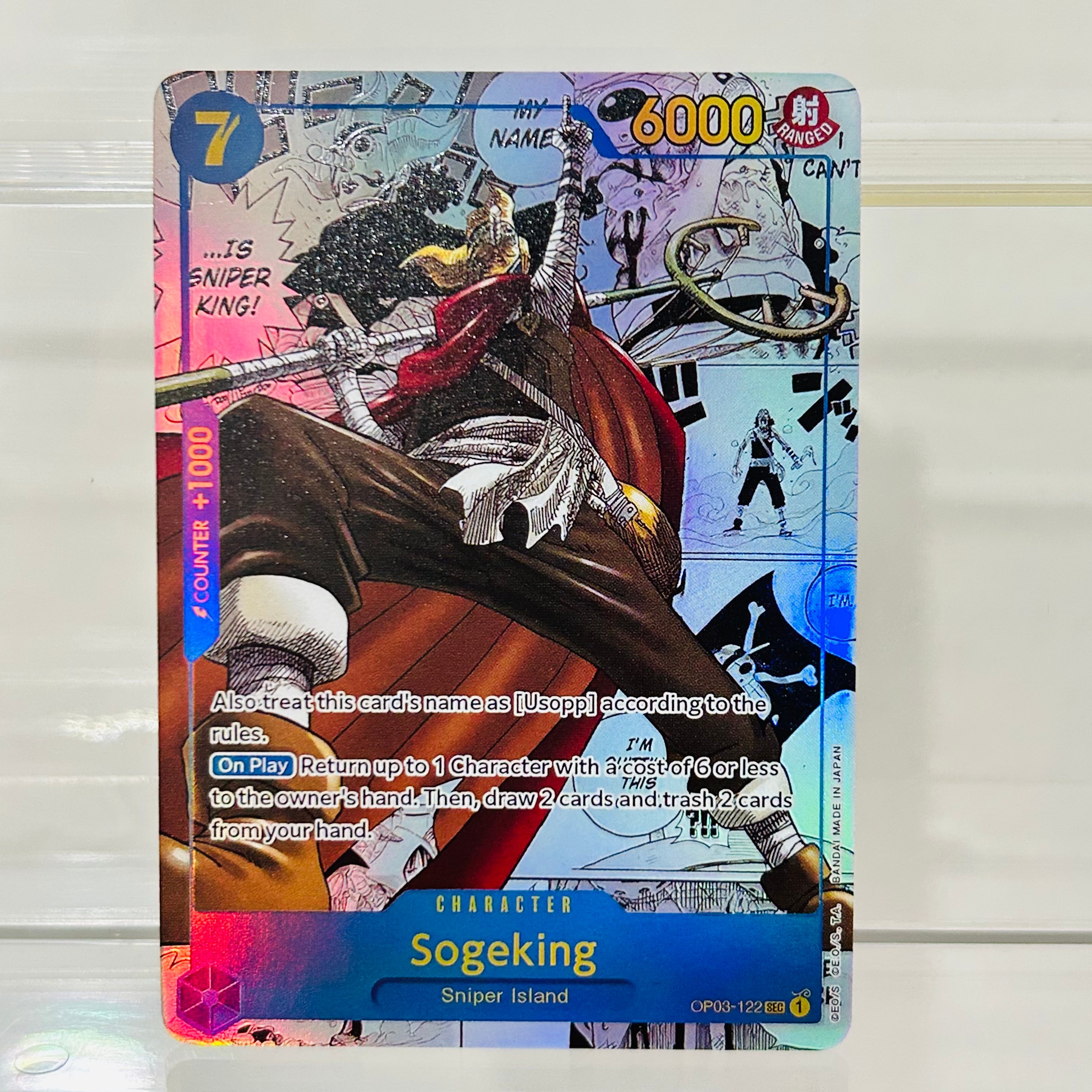 Board Game English - One Piece Sogeking OP03-122 SEC Card