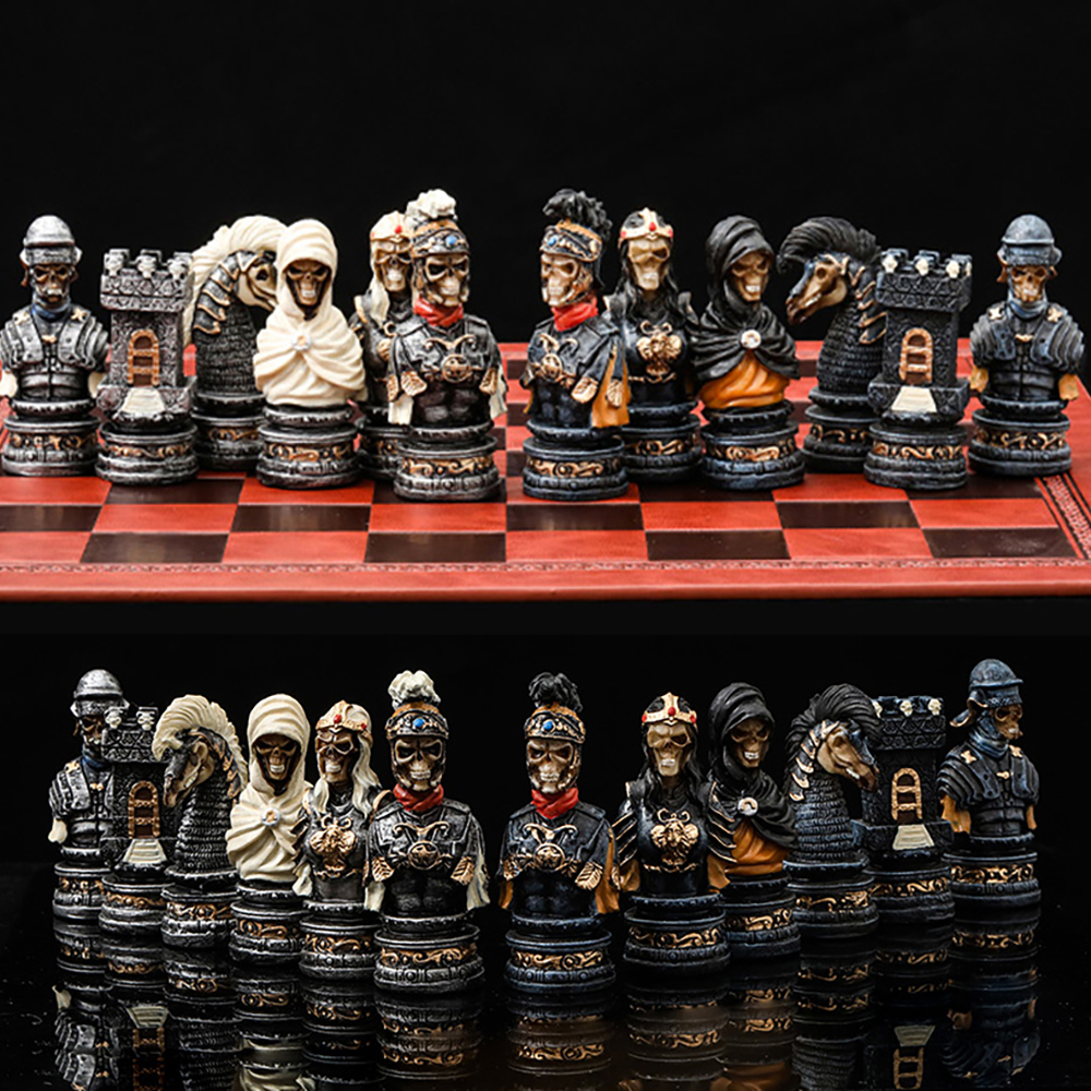 Horror Theme Chess Resin Mater - مراجعة Board Game Horror وسعره