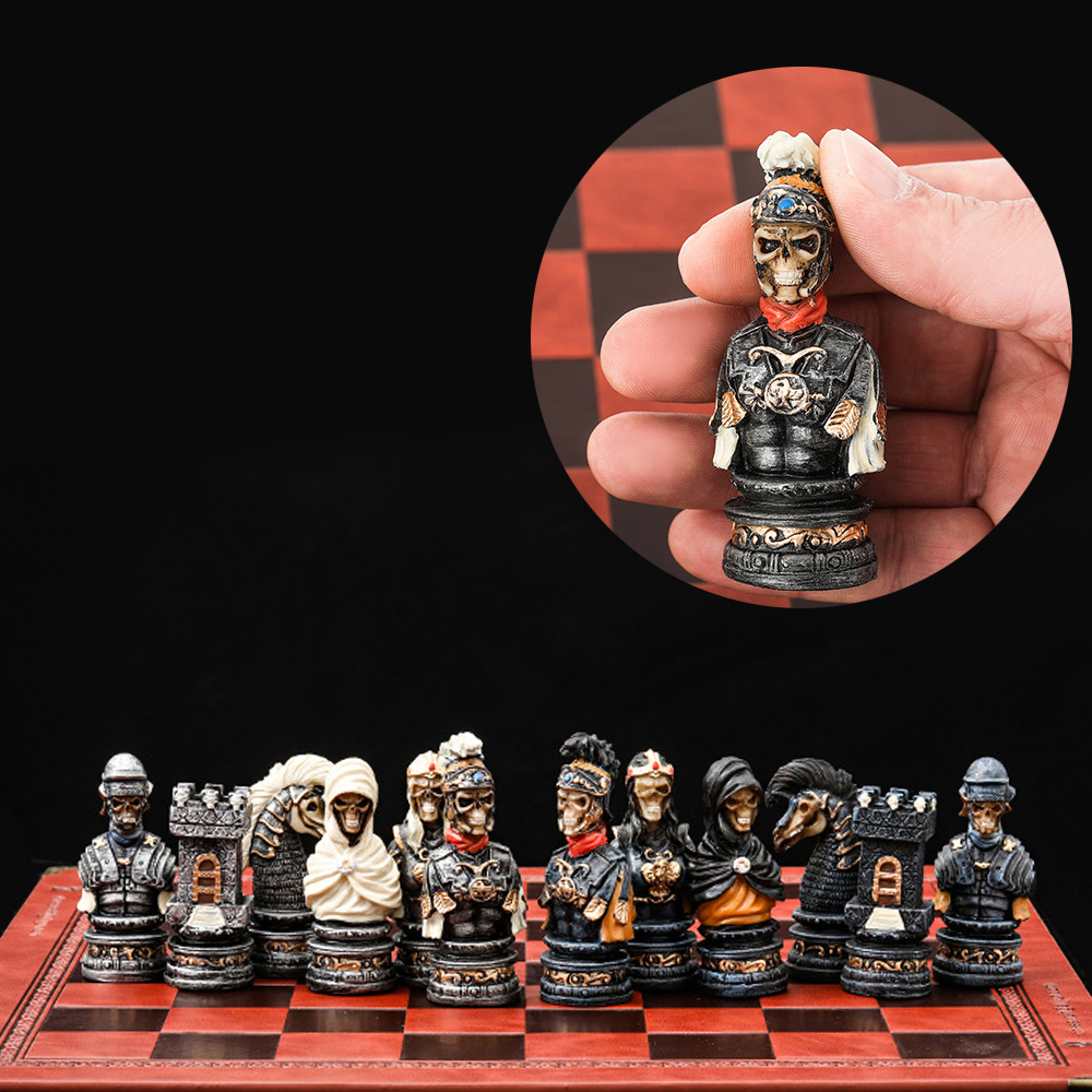 Horror Theme Chess Resin Mater - مراجعة Board Game Horror وسعره