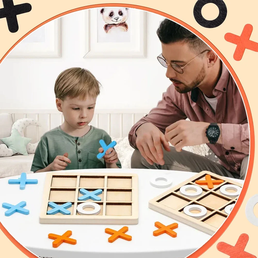 Wooden XO Tic Tac Toe Game Min - مراجعة Board Game Idea وسعره