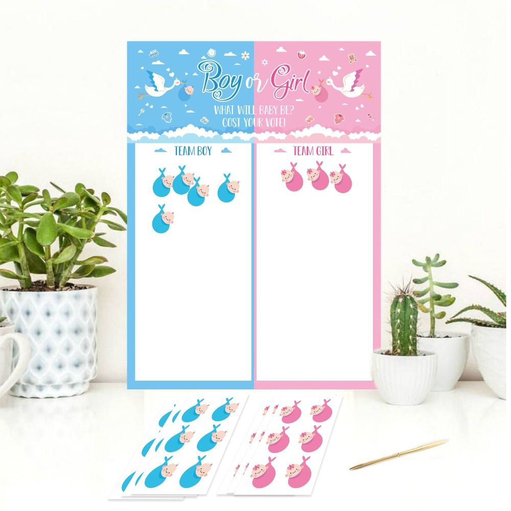 With Stickers Gender Revealed  - مراجعة Board Game Quote وسعره