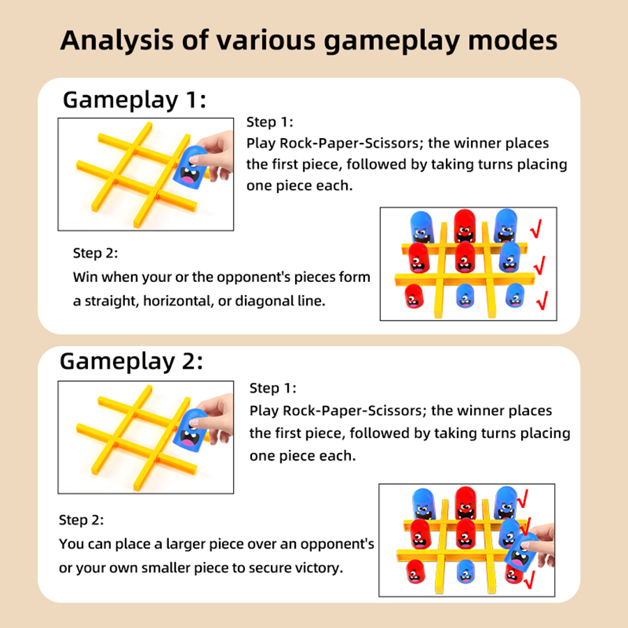KNYYSECQ Tic Tac Toe Game Crea - مراجعة Board Game Strategi وسعره