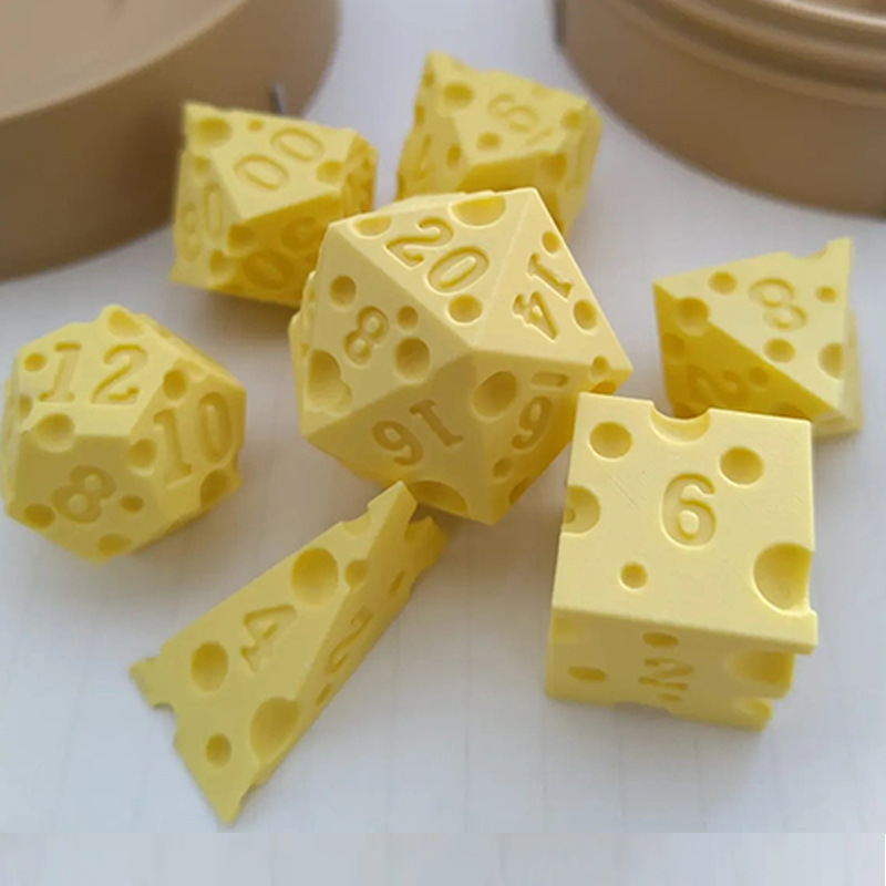 Irregular Cheese Dice Box Orna - مراجعة Board Game Print وسعره