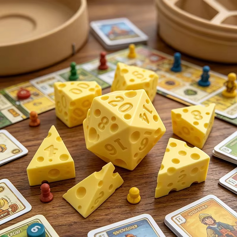 Irregular Cheese Dice Box Orna - مراجعة Board Game Print وسعره