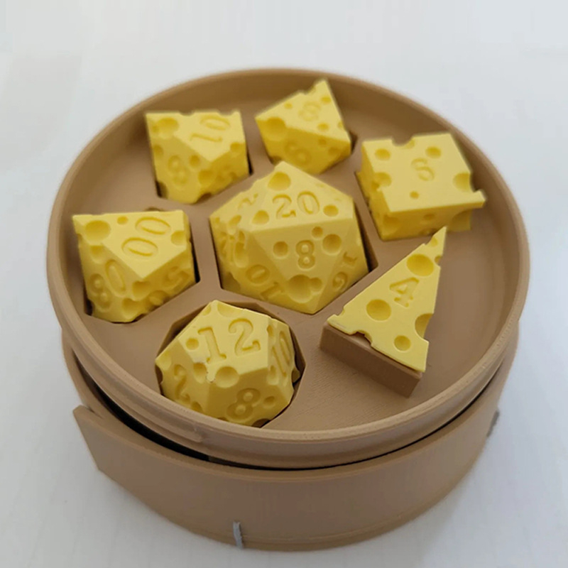 Irregular Cheese Dice Box Orna - مراجعة Board Game Print وسعره