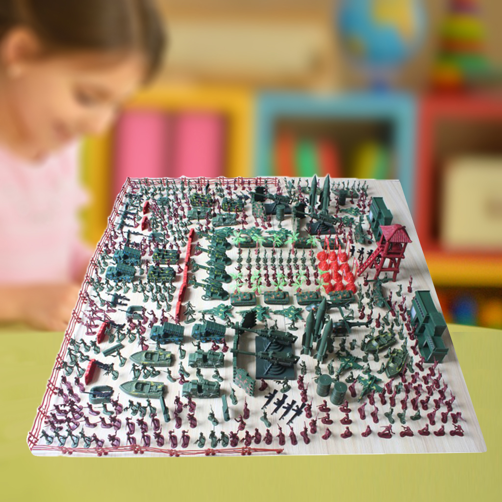 575pcs Army Model Playset Toy  - مراجعة Board Game Ww2 وسعره
