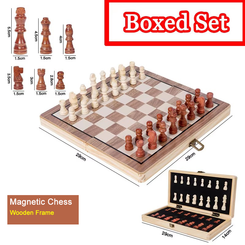 Magnetic Wooden Folding Chess  - مراجعة Board Game Yearbook وسعره