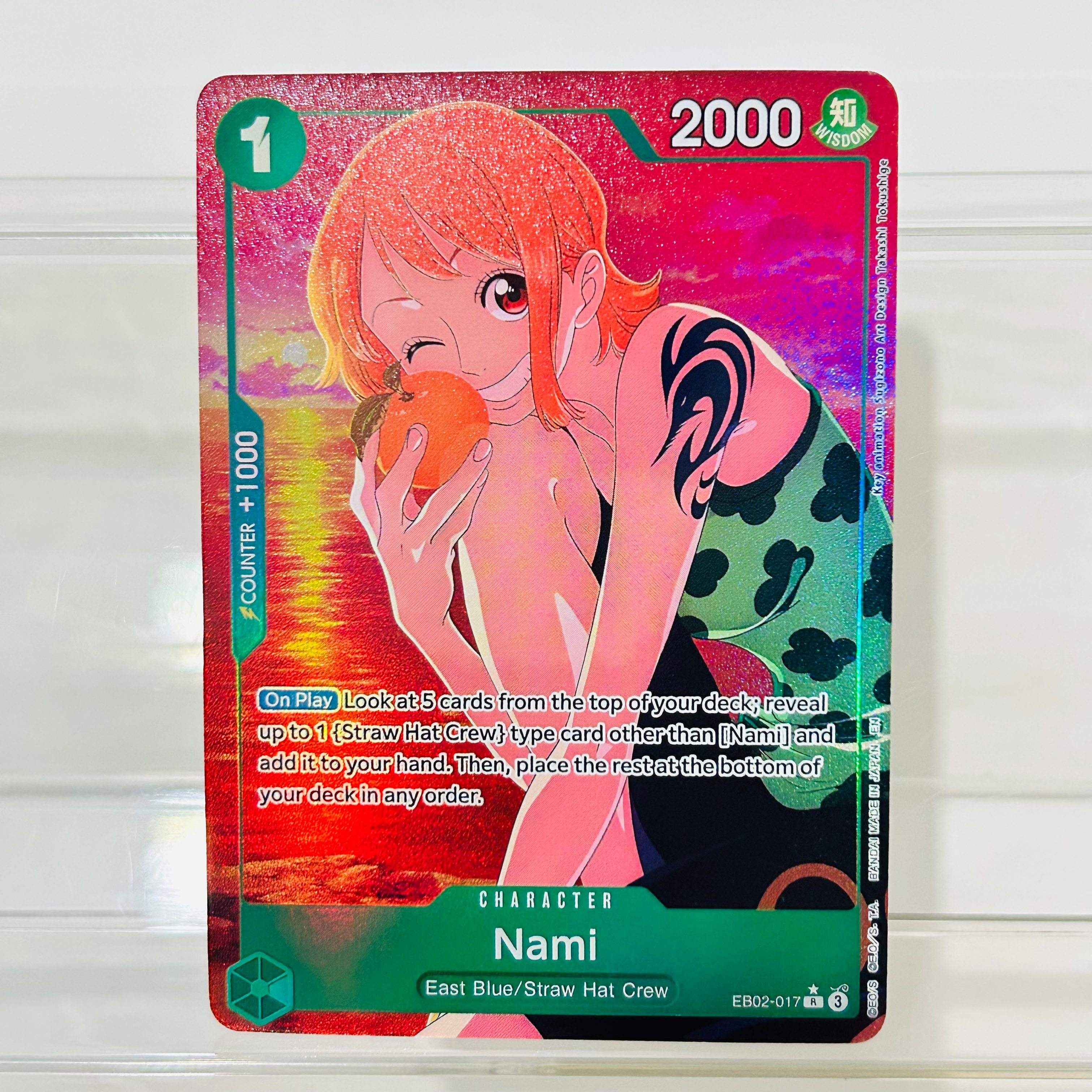 One Piece Nami EB02-017 R Card - مراجعة Board Game English وسعره