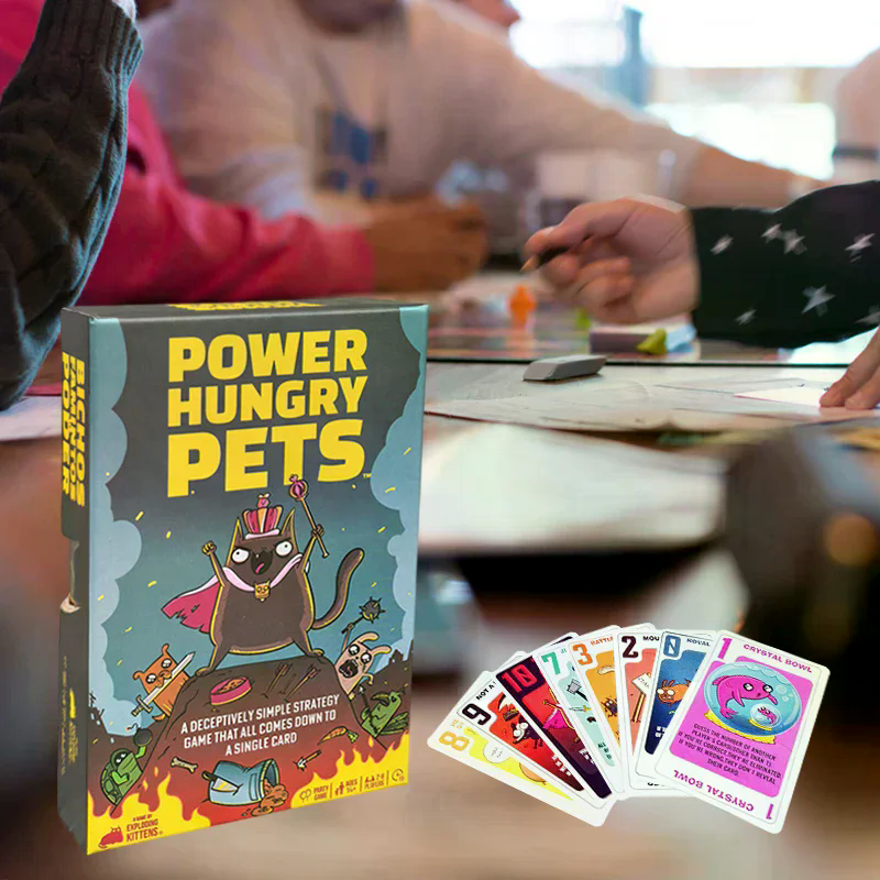 Power Hungry Pets Card Game Fa - مراجعة Board Game Strategi وسعره