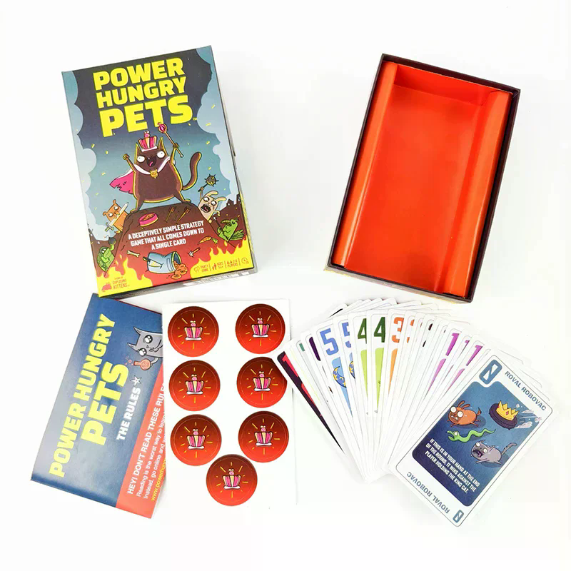 Power Hungry Pets Card Game Fa - مراجعة Board Game Strategi وسعره