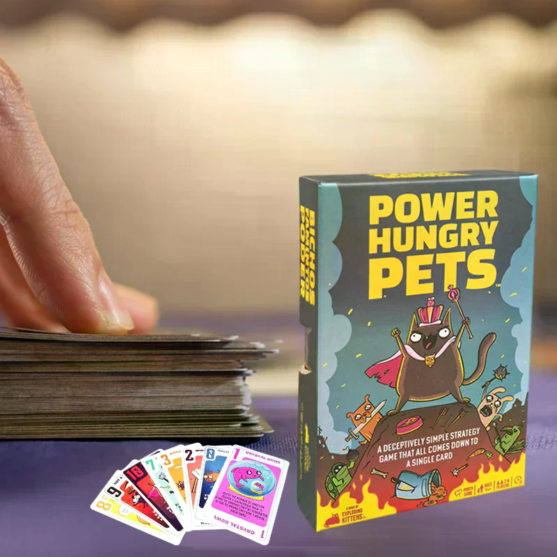 Power Hungry Pets Card Game Fa - مراجعة Board Game Strategi وسعره