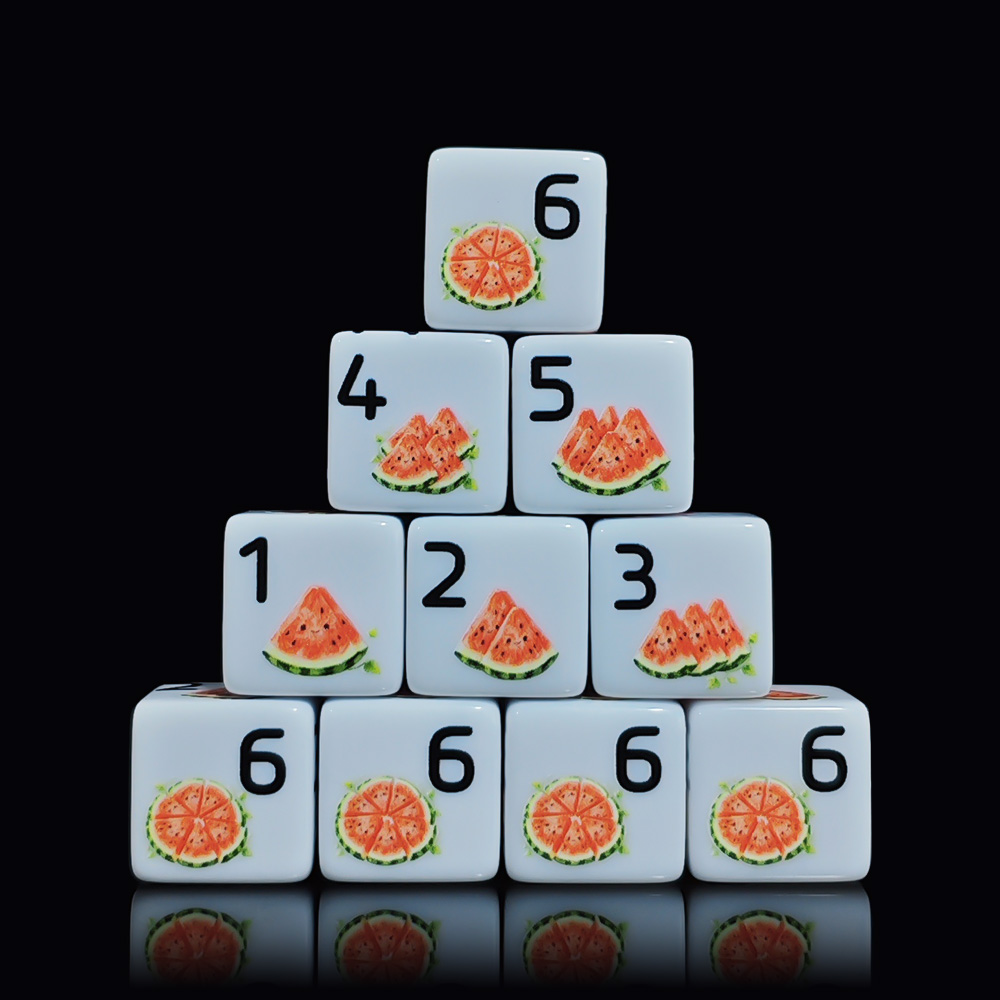 12Pcs 16MM Acrylic D6 Dice, Fr - مراجعة Board Game Print وسعره