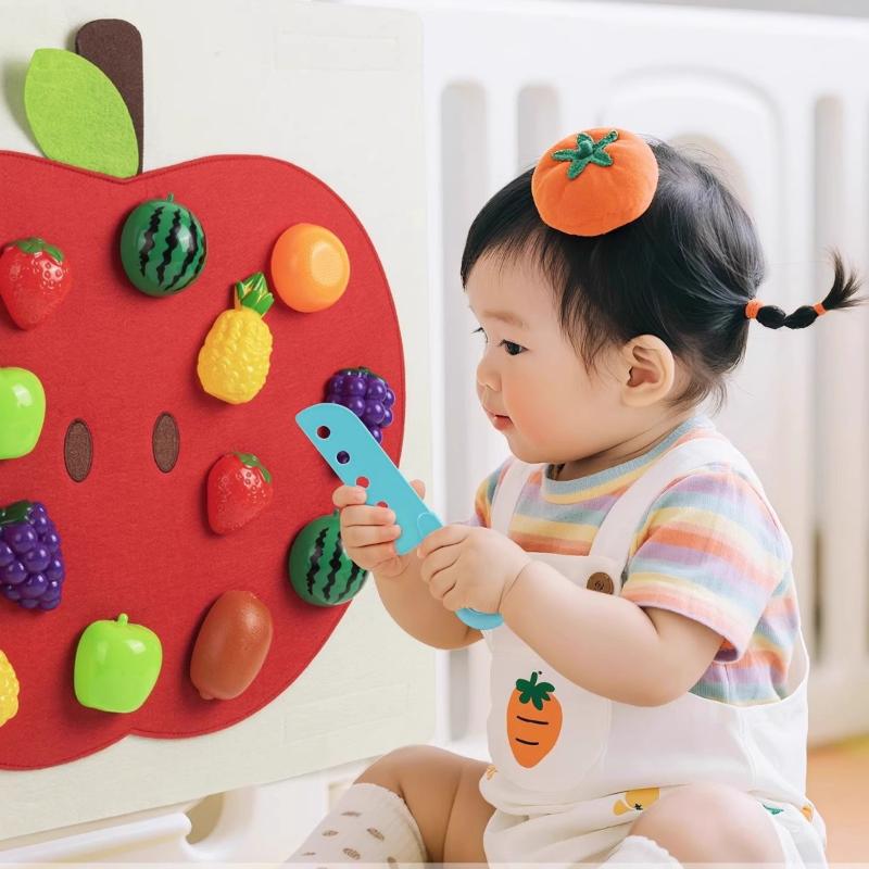1Set Fruits Pretend Play Kitch - مراجعة Board Game Quote وسعره