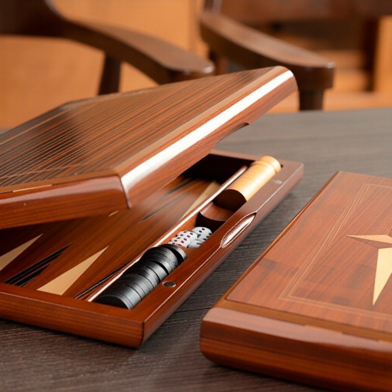 Solid Wood Backgammon 11-19 In - مراجعة Board Game Yearbook وسعره