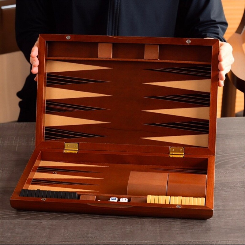 Solid Wood Backgammon 11-19 In - مراجعة Board Game Yearbook وسعره