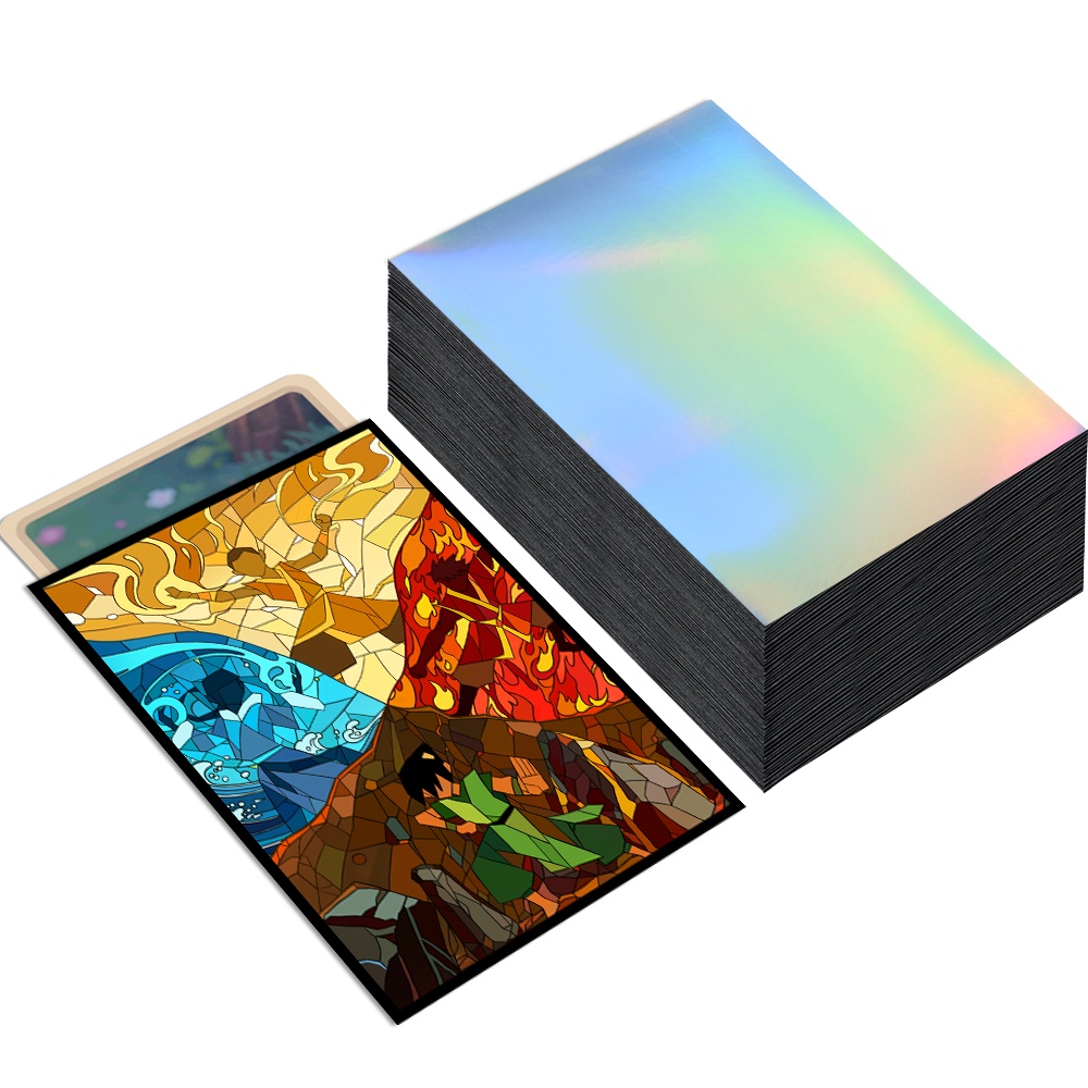 60PCS 66X91mm Holographic Stan - مراجعة Board Game Print وسعره