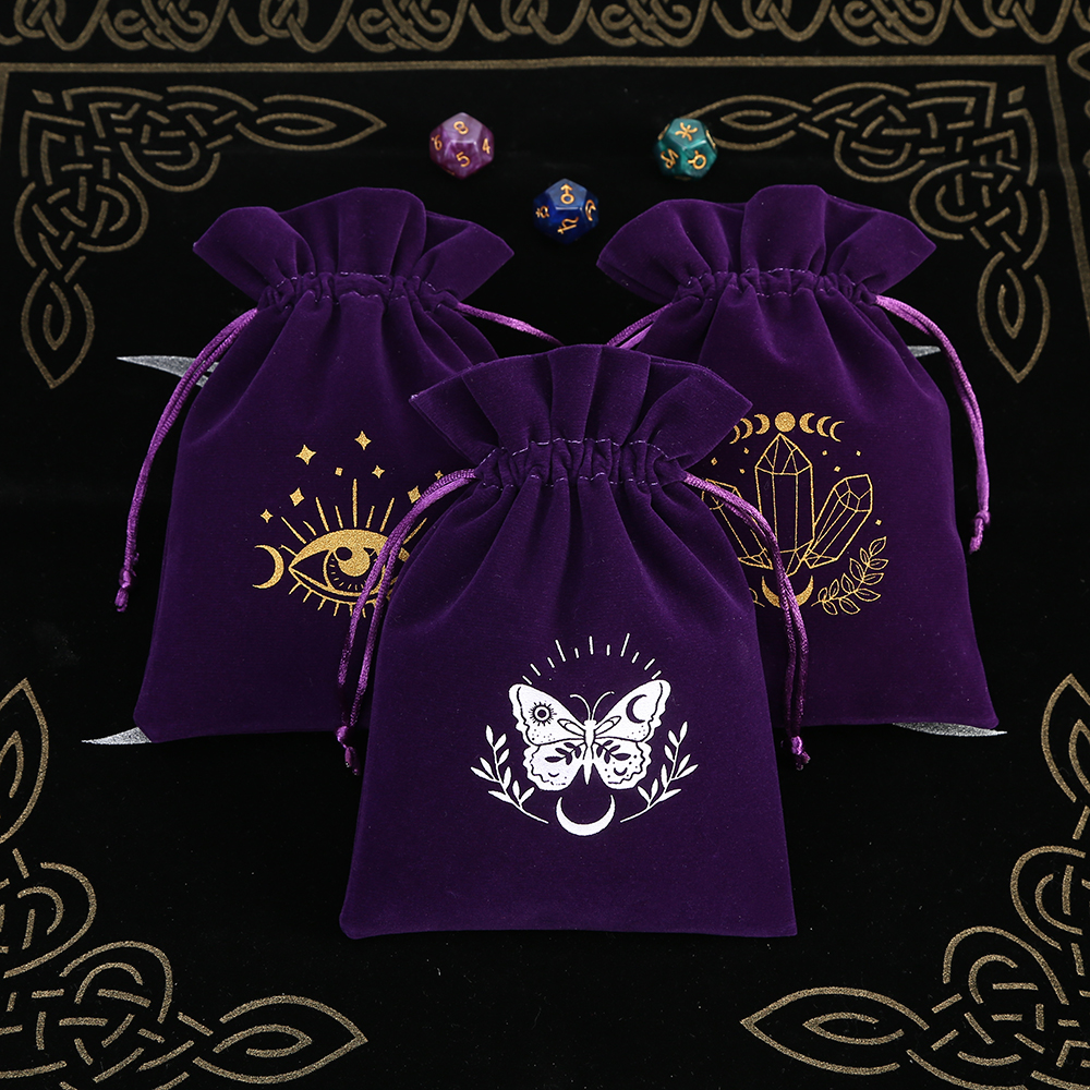 5Pcs Tarot Storage Velvet Bag  - مراجعة Board Game History وسعره