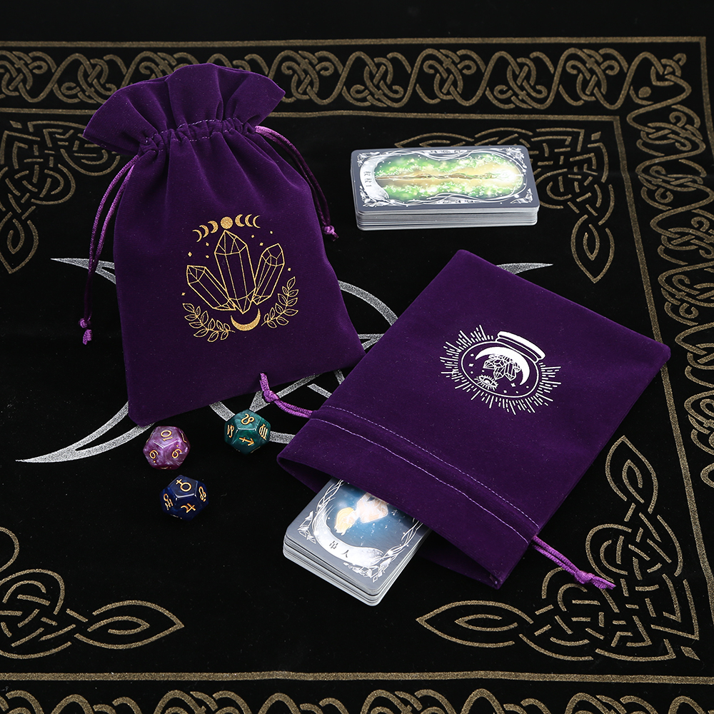 5Pcs Tarot Storage Velvet Bag  - مراجعة Board Game History وسعره