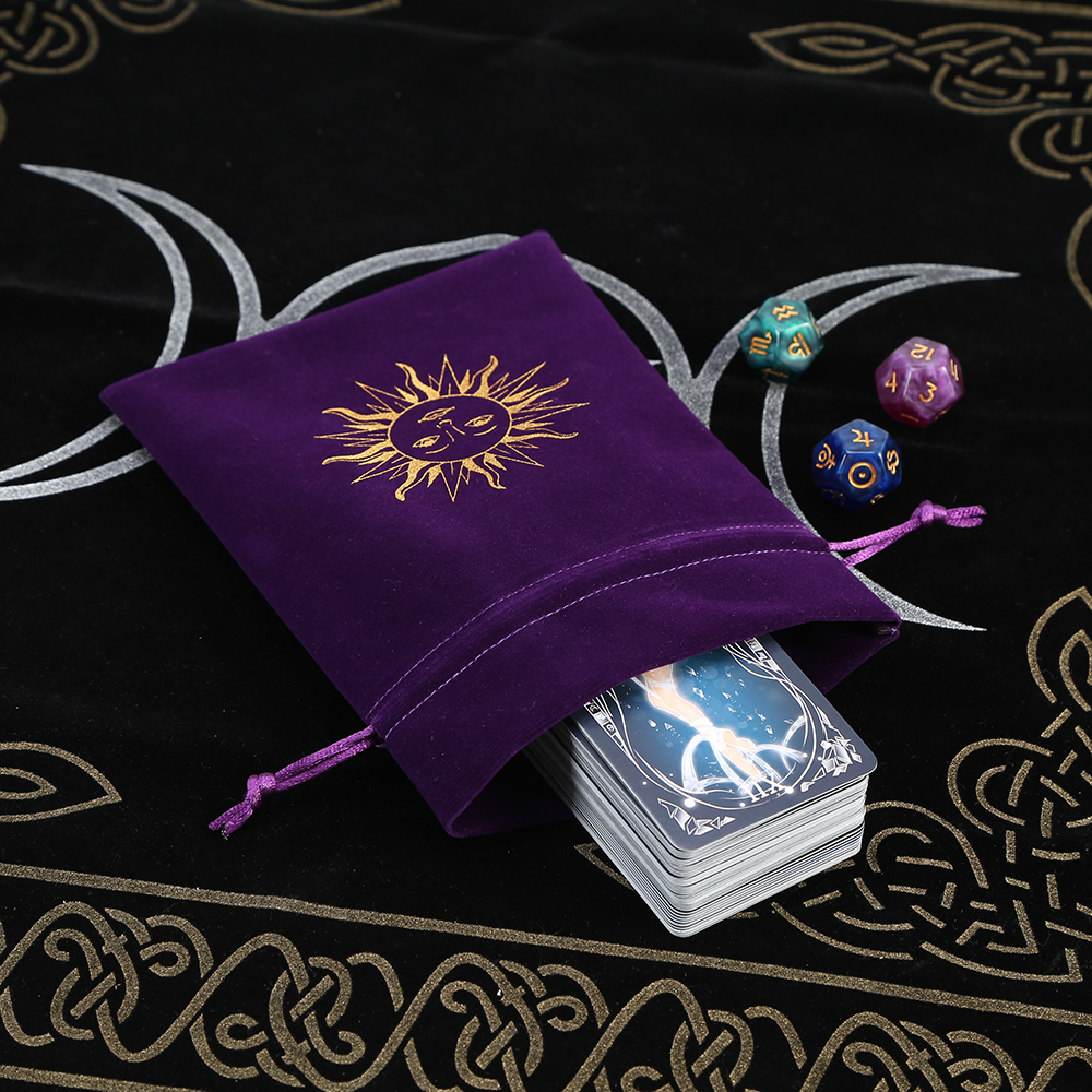 5Pcs Tarot Storage Velvet Bag  - مراجعة Board Game History وسعره
