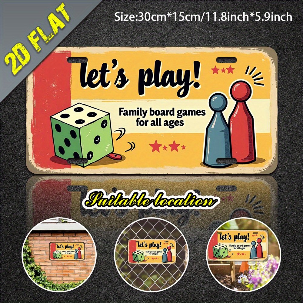 2D Flat, 1pc Aluminum Metal Si - مراجعة Board Game Cafe وسعره