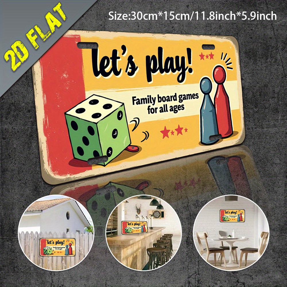 2D Flat, 1pc Aluminum Metal Si - مراجعة Board Game Cafe وسعره