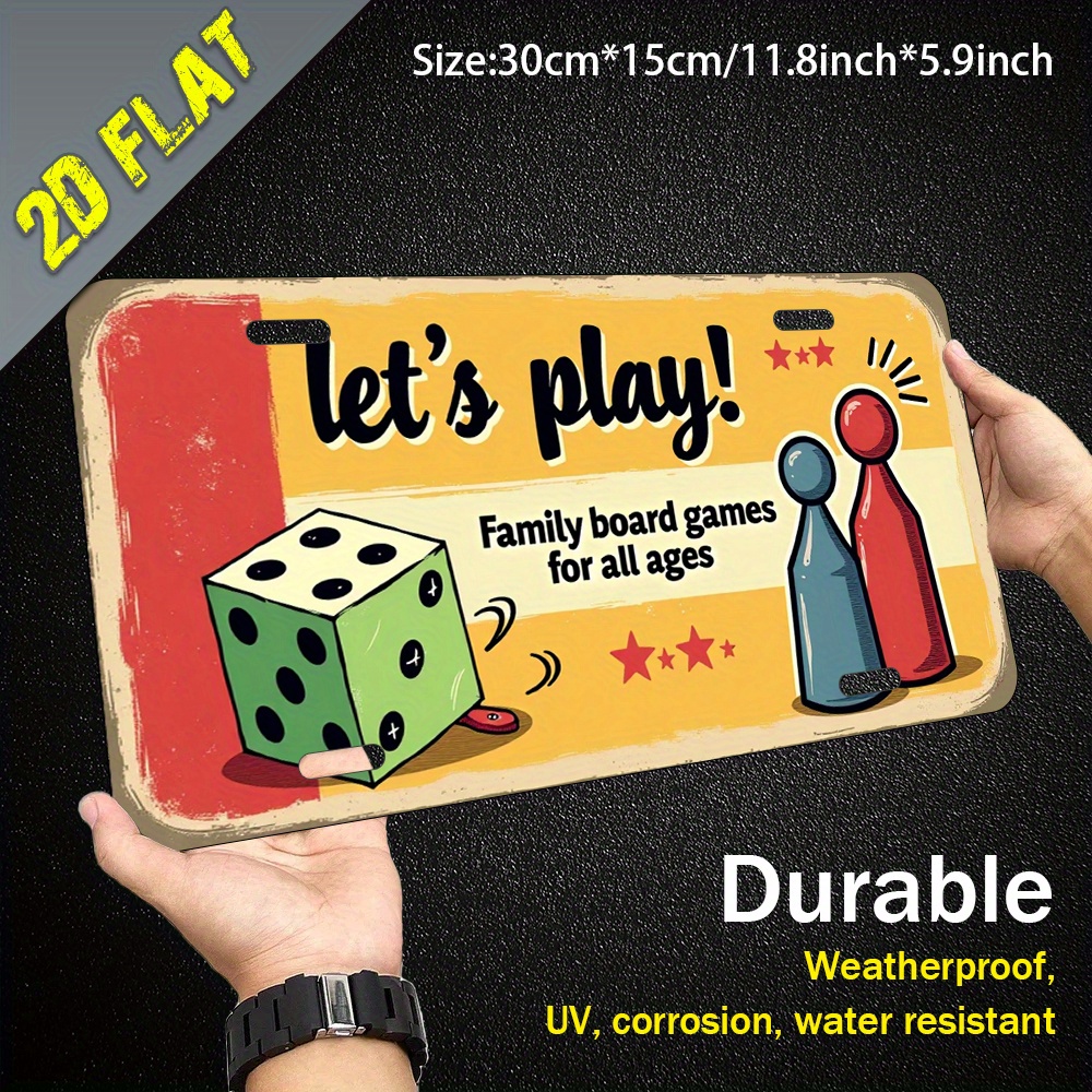 2D Flat, 1pc Aluminum Metal Si - مراجعة Board Game Cafe وسعره