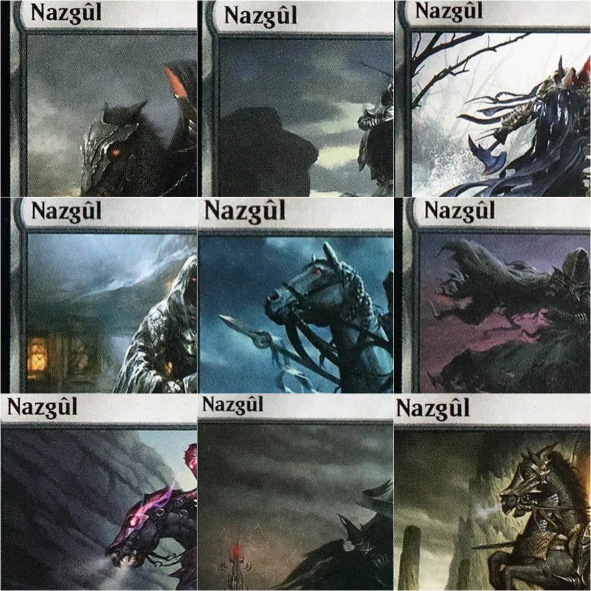 Foil/Holo Nazgûl sets TCG Magi - مراجعة Board Game History وسعره