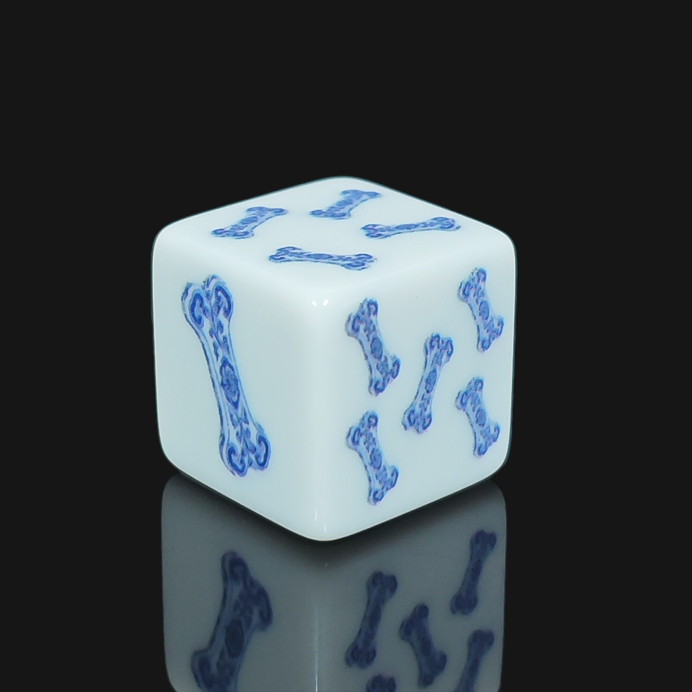 12Pcs 16MM Blue Floral Skull A - مراجعة Board Game Print وسعره
