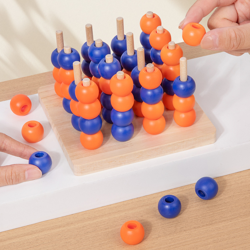 Wooden Toy Gobang 3D Connect F - مراجعة Board Game Idea وسعره