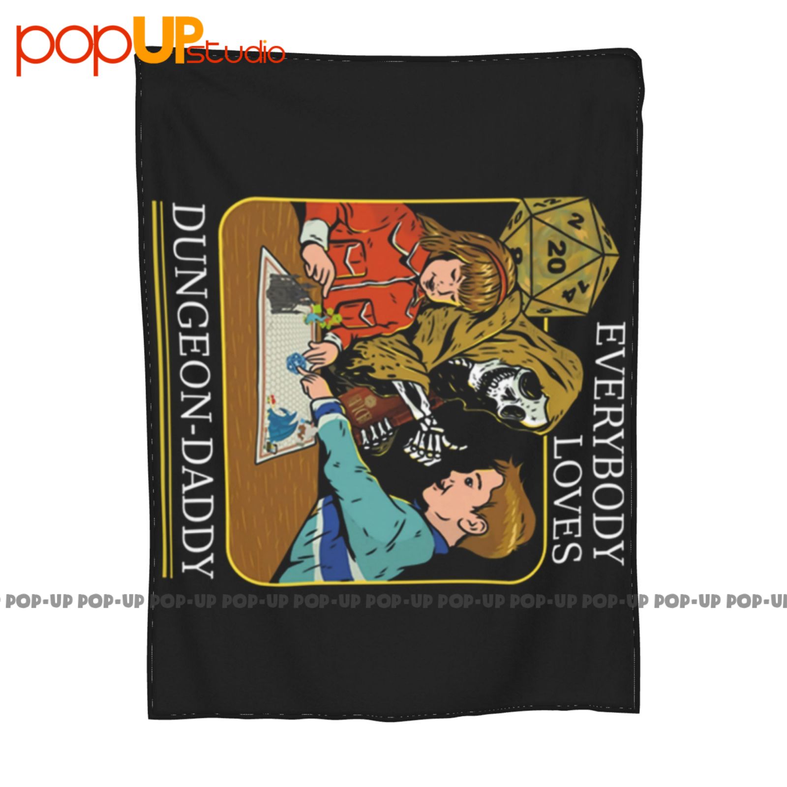 Rpg D20 Dice Dungeon Daddy Fan - مراجعة Board Game Quilt وسعره