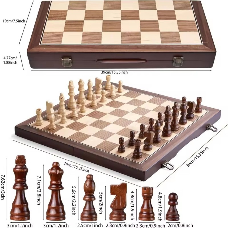 Wooden Magnetic Chess Set for  - مراجعة Board Game Yearbook وسعره