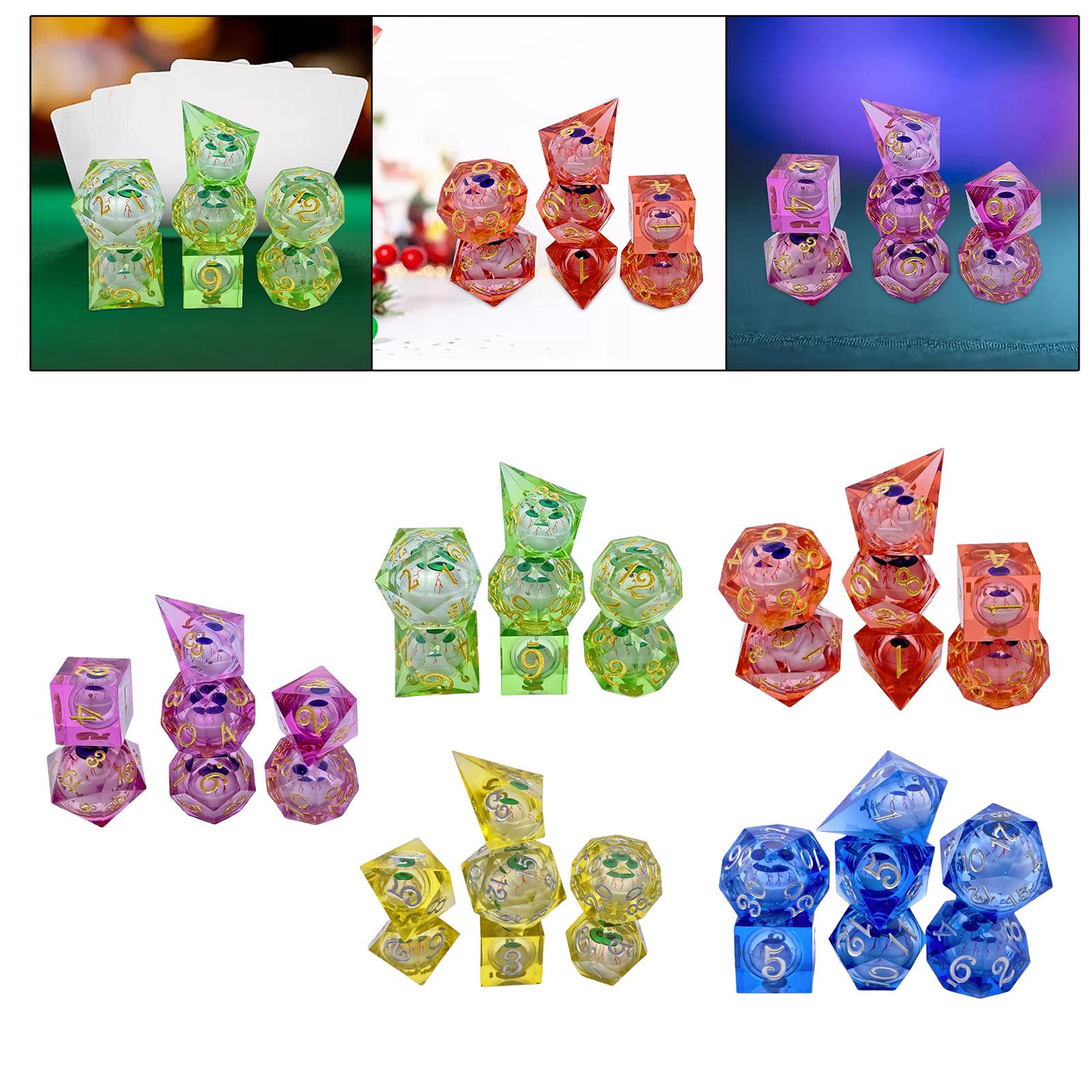 7x Polyhedral Dices Role Playi - مراجعة Board Game Cafe وسعره