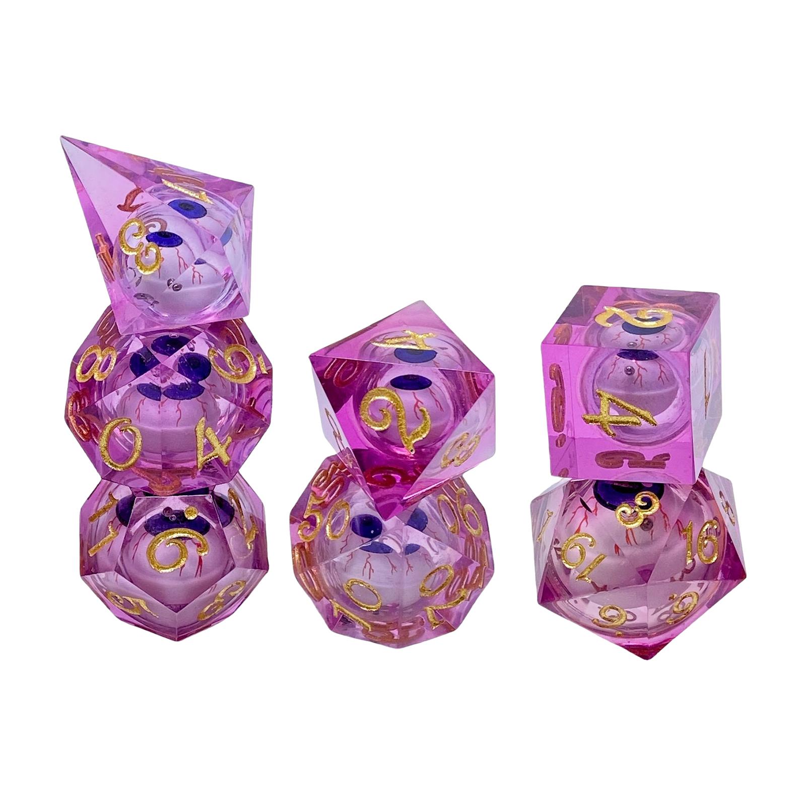 7x Polyhedral Dices Role Playi - مراجعة Board Game Cafe وسعره