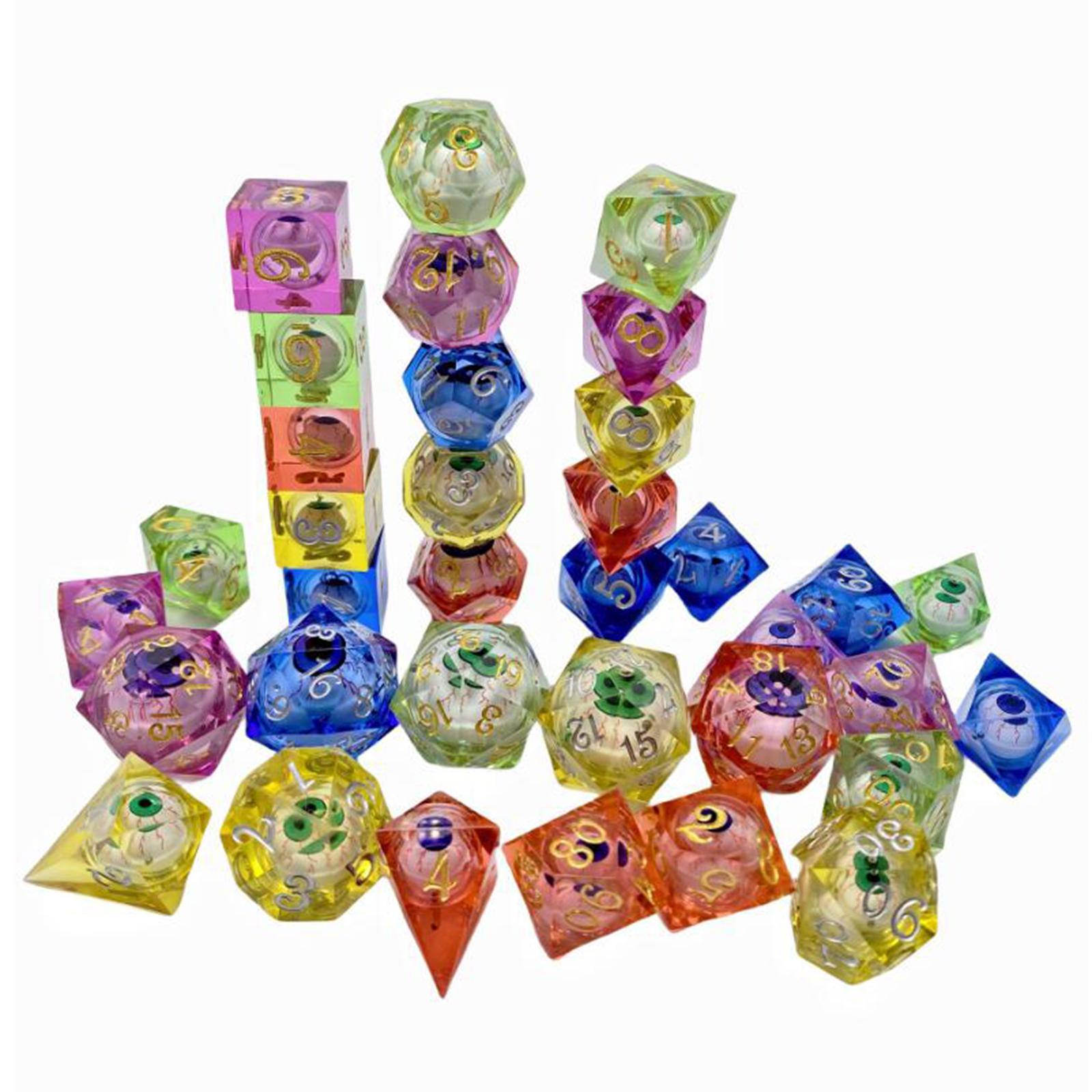 7x Polyhedral Dices Role Playi - مراجعة Board Game Cafe وسعره