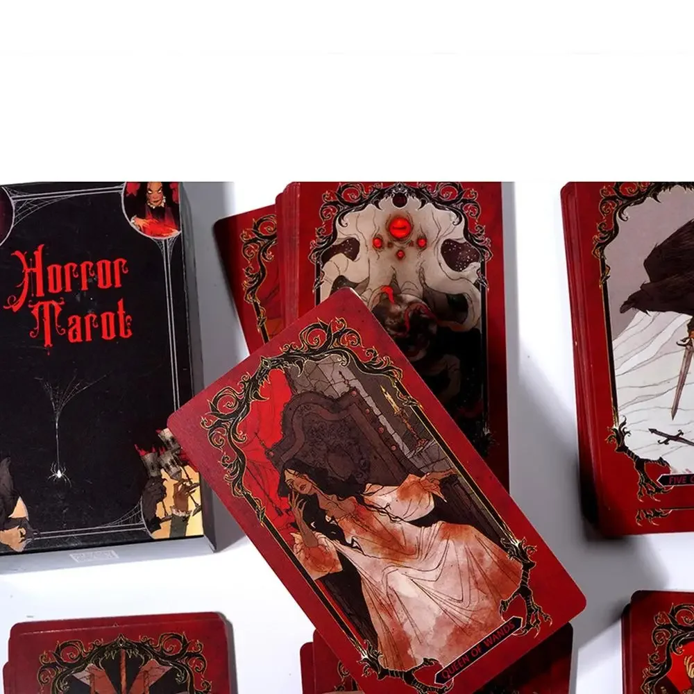 Horror Tarot cards Pocket Prin - مراجعة Board Game Horror وسعره