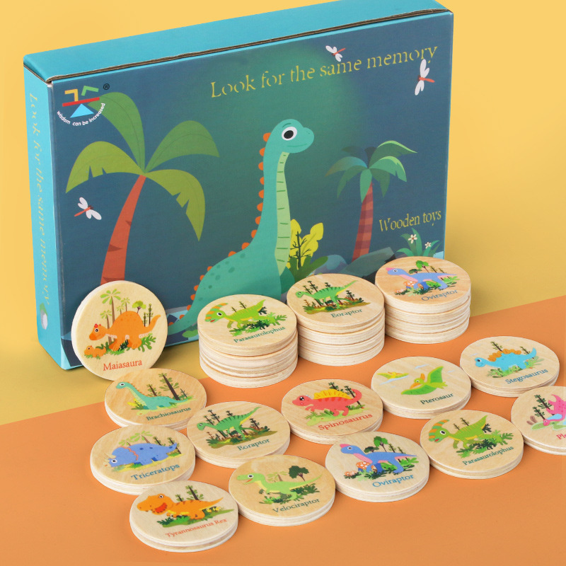 Memory Game Dinosaur Matching  - مراجعة Board Game Idea وسعره