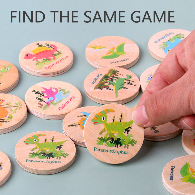 Memory Game Dinosaur Matching  - مراجعة Board Game Idea وسعره