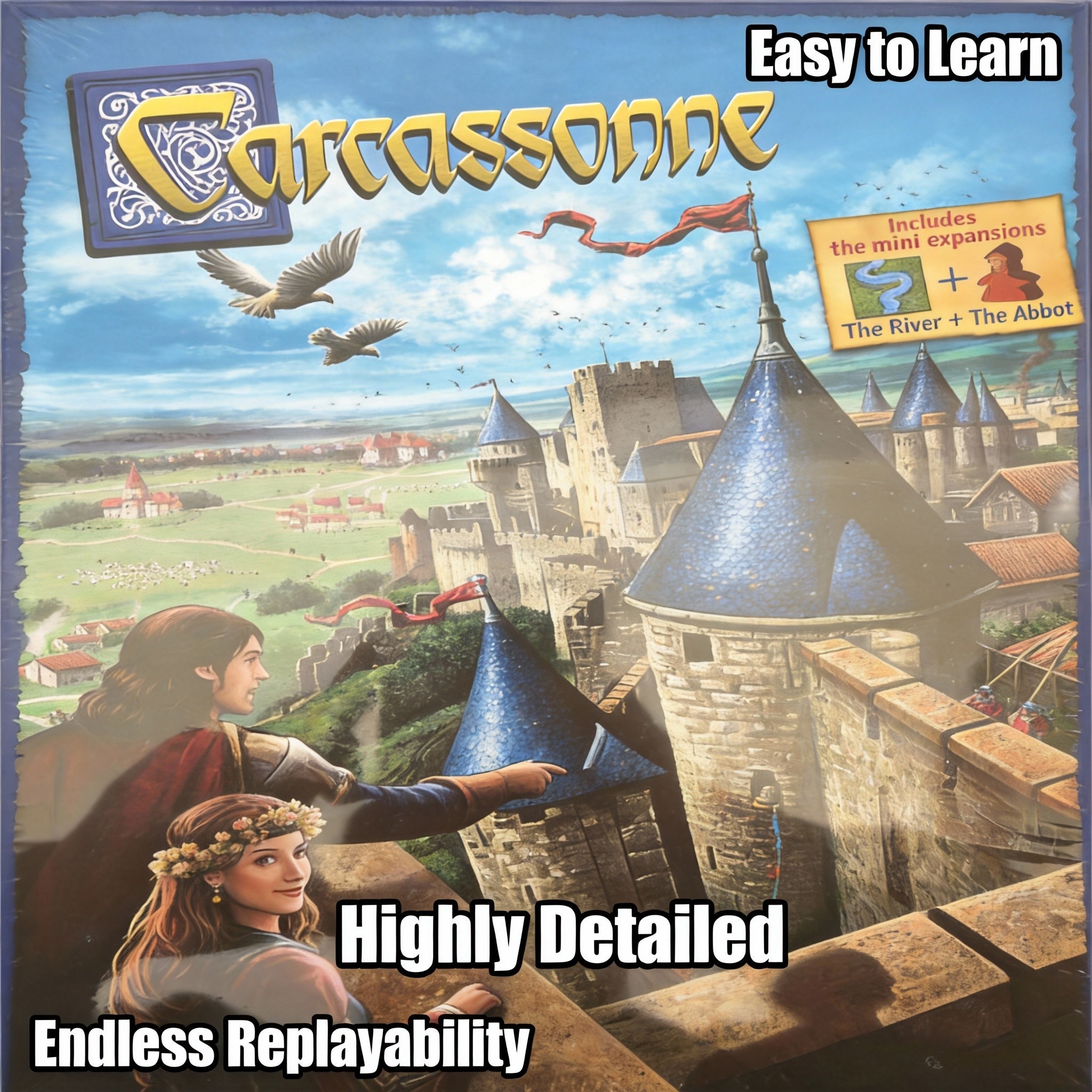 Carcassonne （English Edition）  - مراجعة Board Game Strategi وسعره
