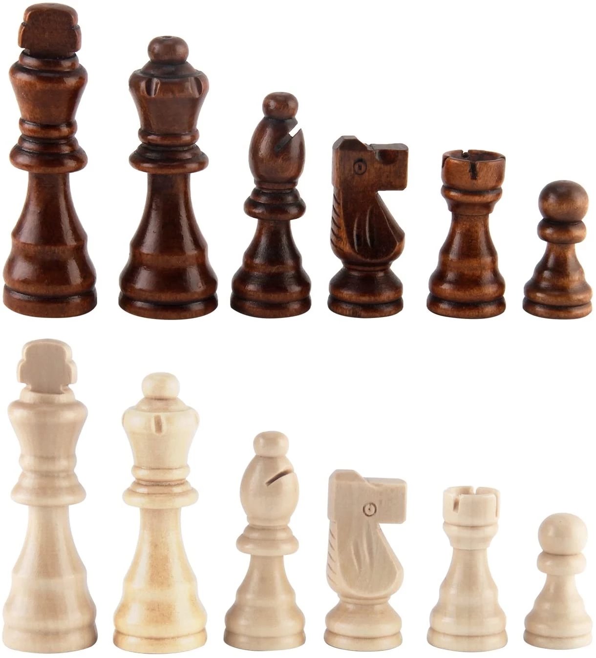32 Pieses Wooden Chess Standar - مراجعة Board Game Ww2 وسعره