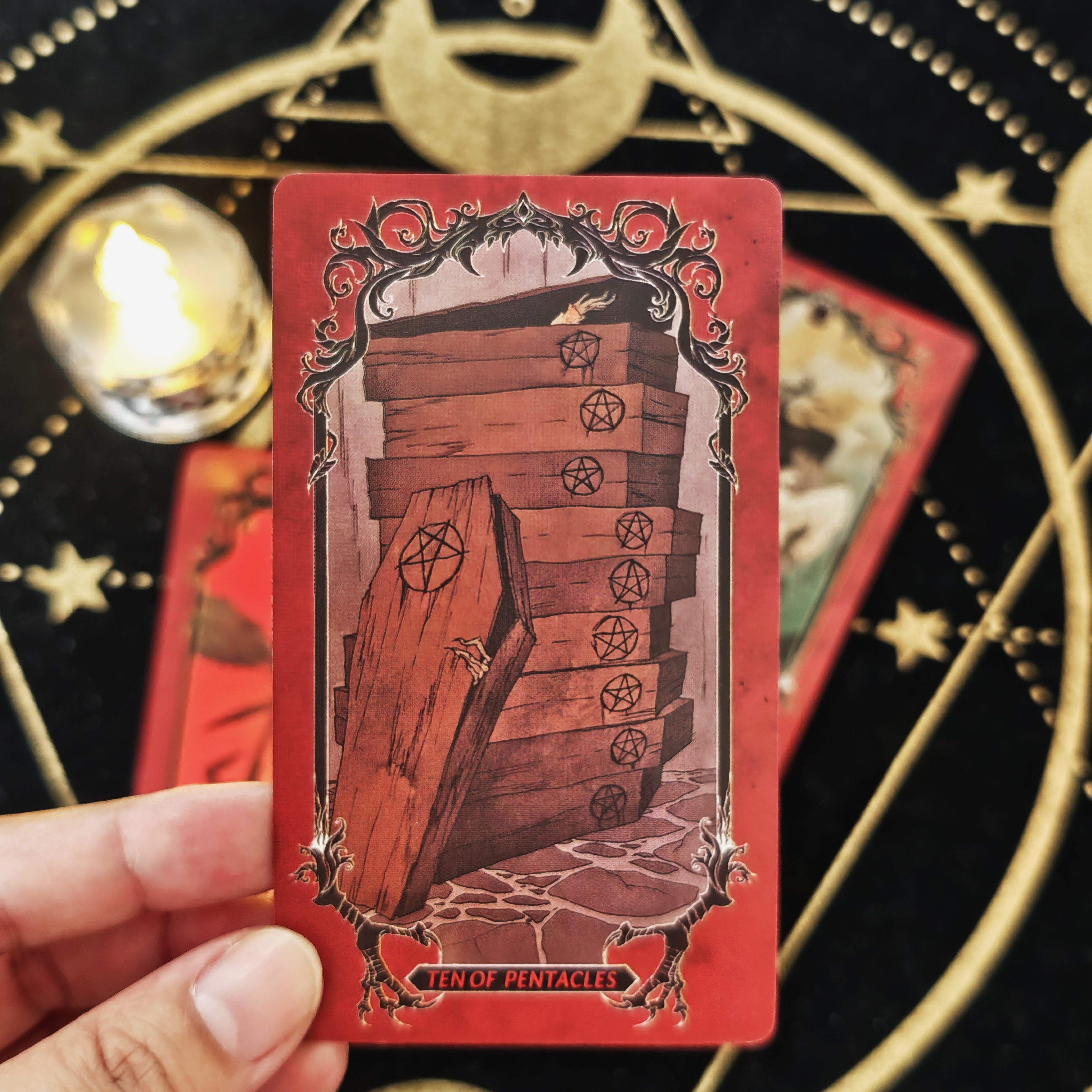 Horror Tarot Deck Card Game Fu - مراجعة Board Game Horror وسعره