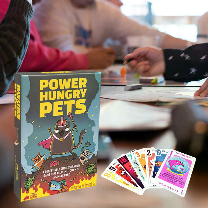 Power Hungry Pets Card Game Fa - مراجعة Board Game Strategi وسعره