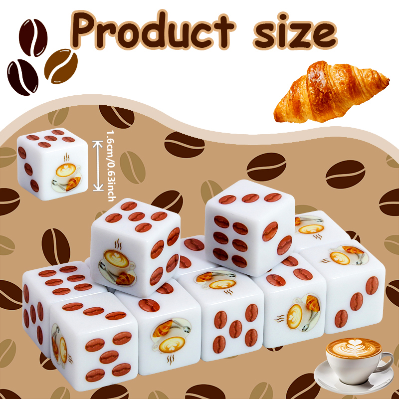 6Pcs Coffee & Croissant Patter - مراجعة Board Game Cafe وسعره