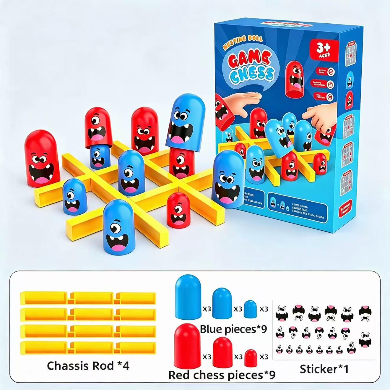Tic-Tac-Toe Eat-and-Be-Sized S - مراجعة Board Game Idea وسعره