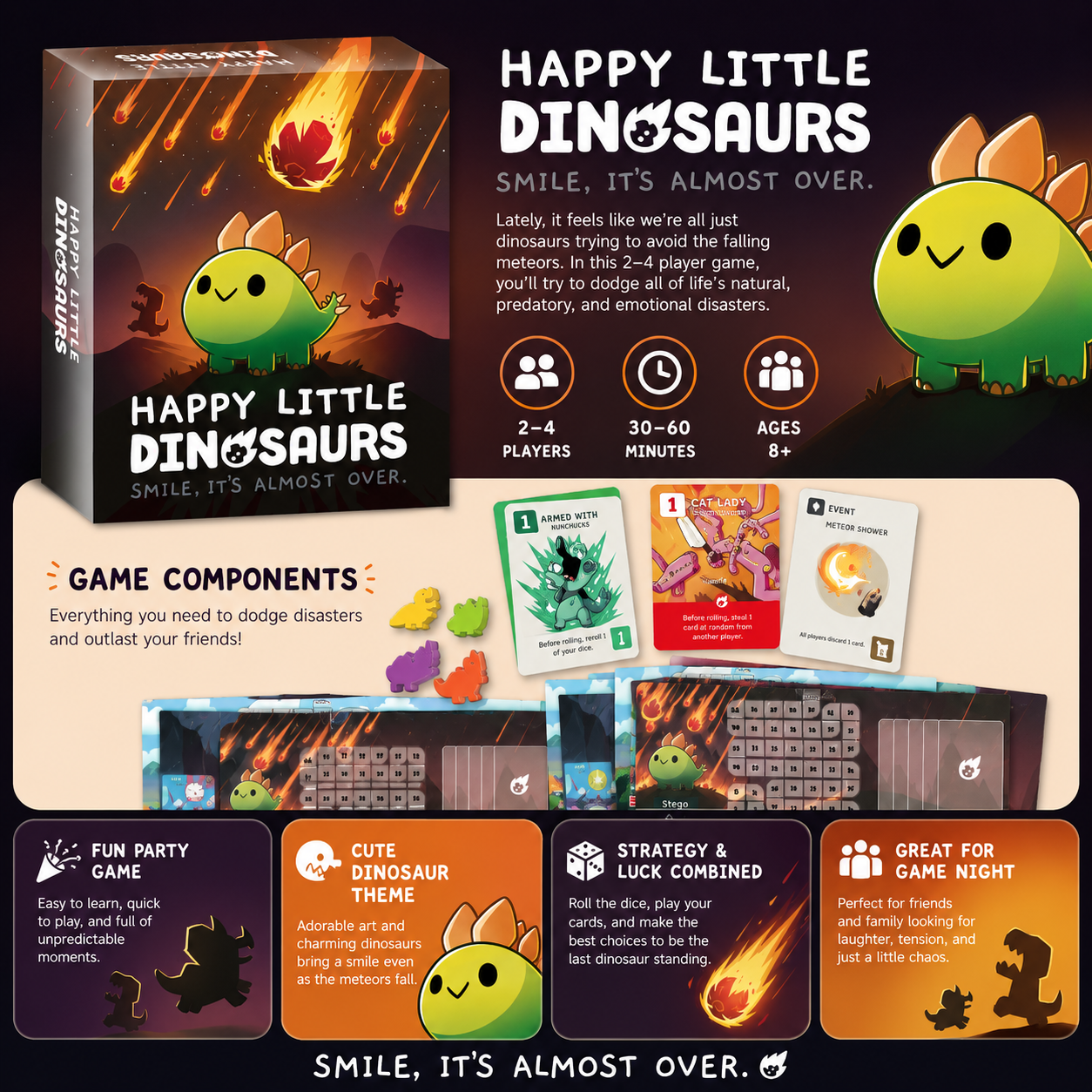 Happy Little Dinosaurs Cute Su - مراجعة Board Game Strategi وسعره
