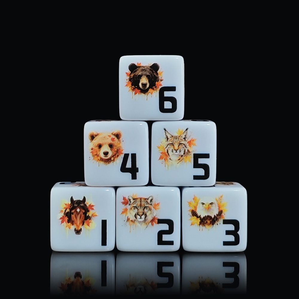 12Pcs 16MM Acrylic D6 Dice, Au - مراجعة Board Game Wild Wild وسعره