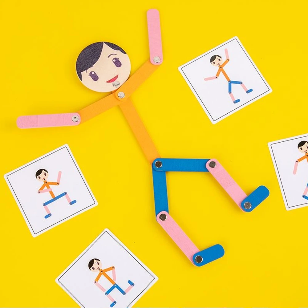 Sport Wooden Man Material DIY  - مراجعة Board Game Idea وسعره